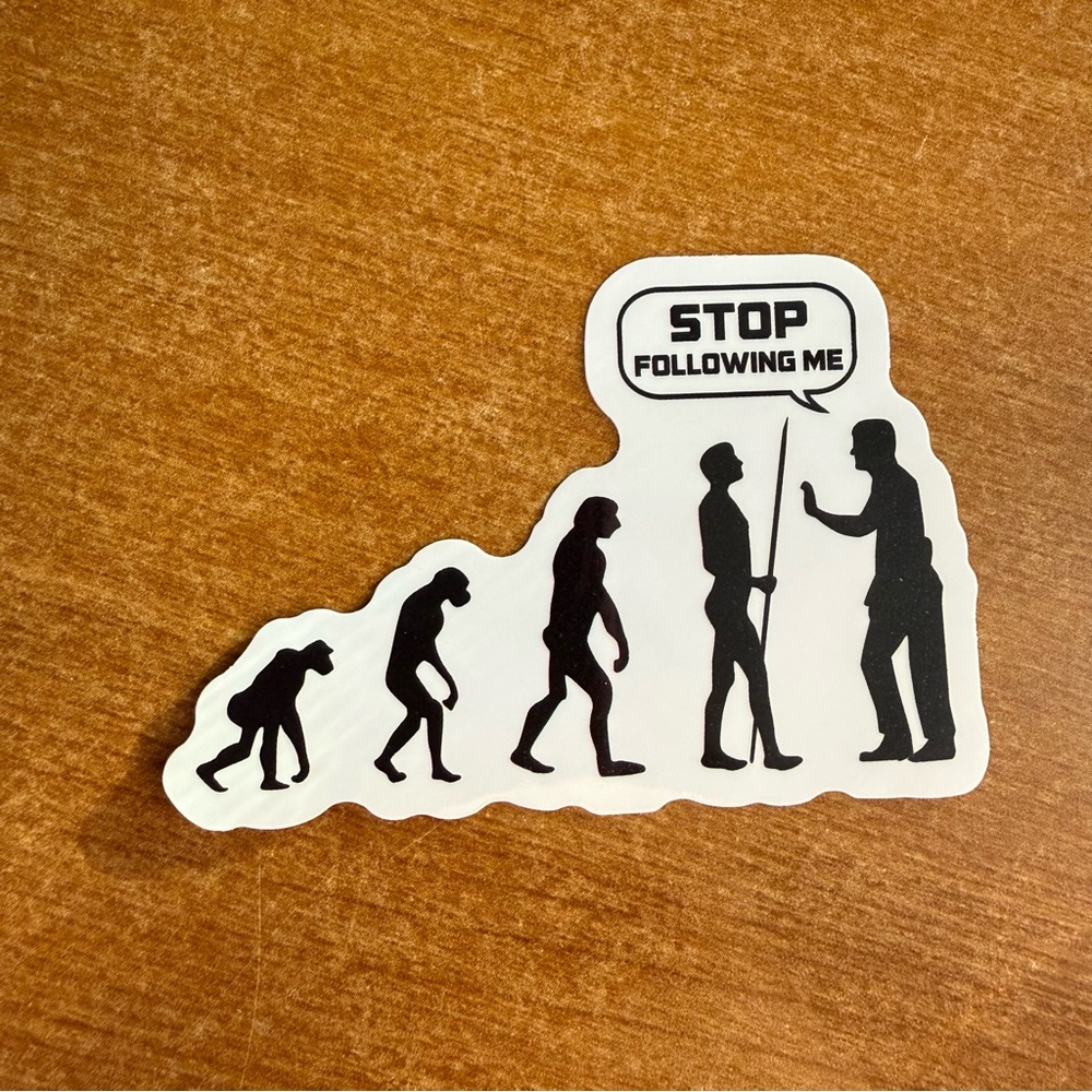 Funny Evolution‎ Sticker